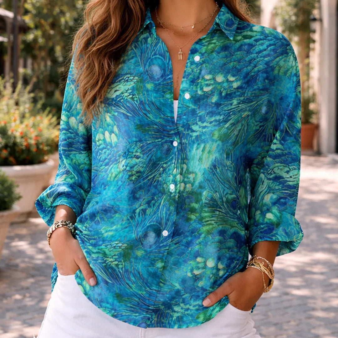 Alizée | Peacock Grace Blouse