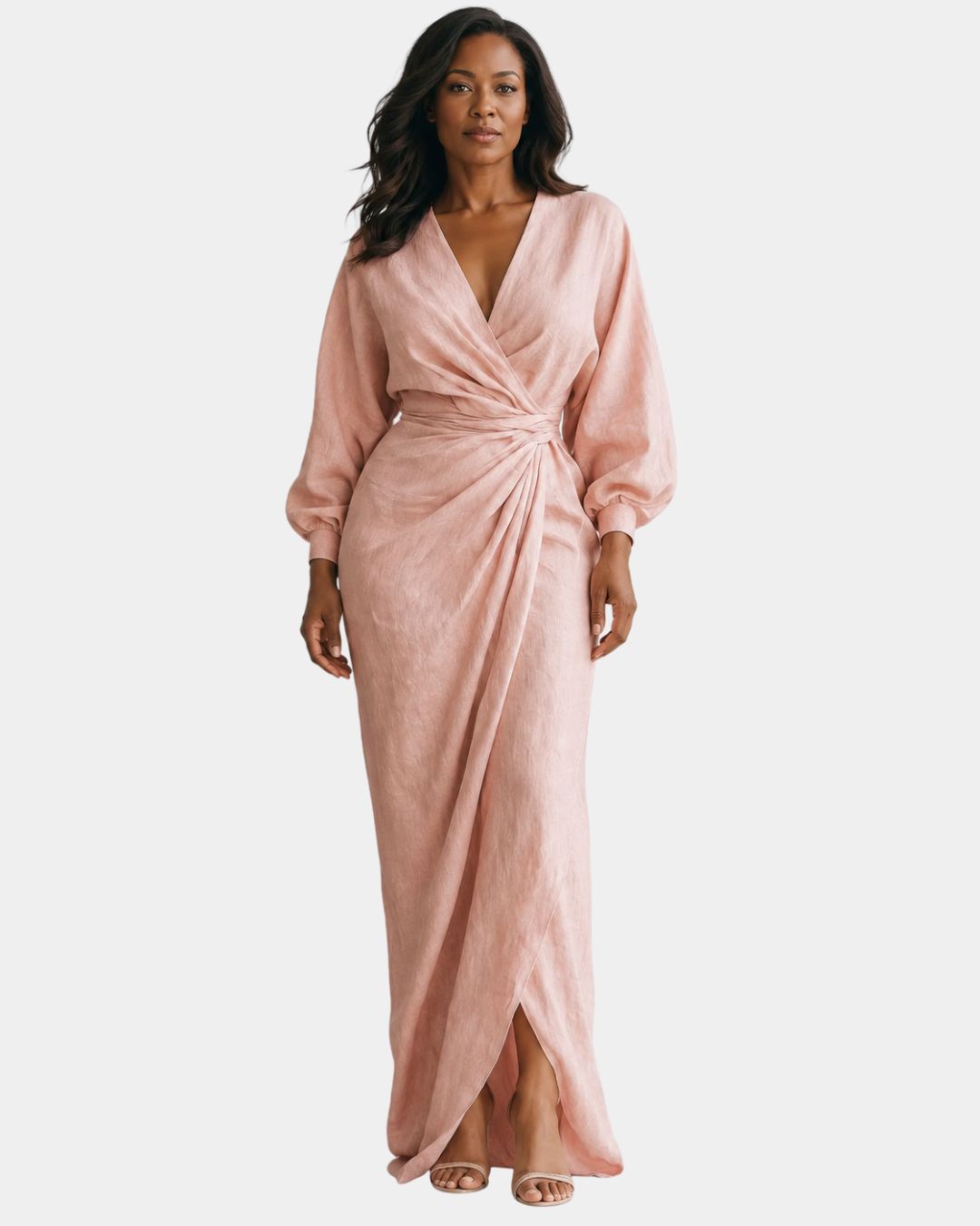 Sidonie | Minimalist Maxi Dress Pink