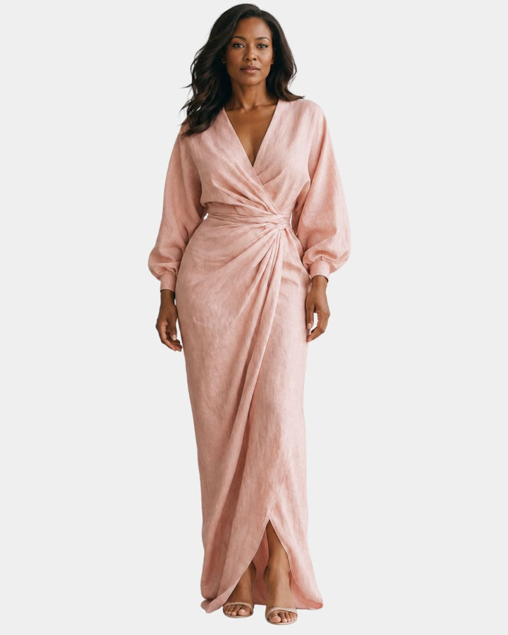 Sidonie | Minimalist Maxi Dress Pink