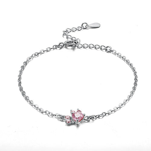 4-Piece Paw Jewellery Set for Women – Rose Gold with Zirconia Heart