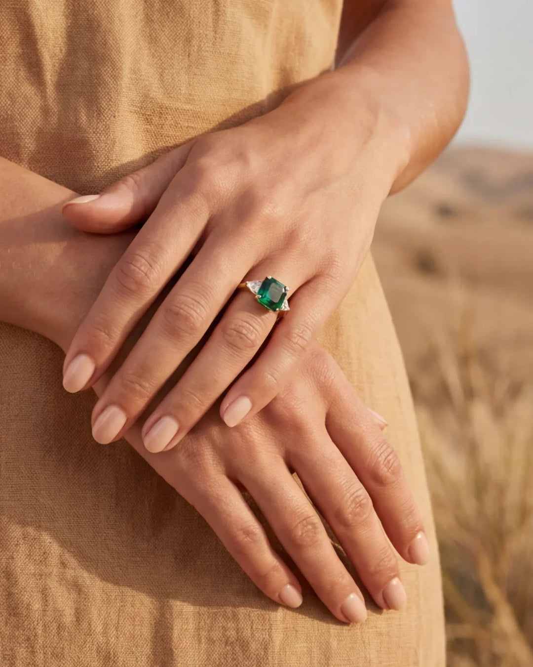 Berthe | Ring with a Green Stone