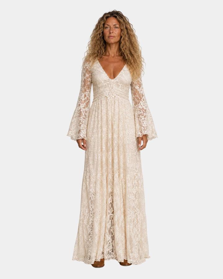Annoncelle | Vintage Mermaid Cut Long Dress
