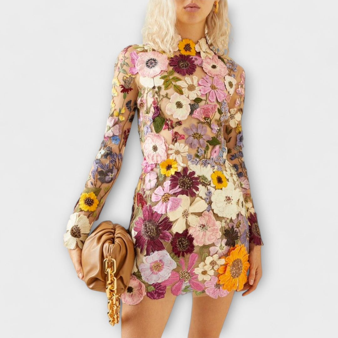 Dolores | Ruffled Floral Print Dress