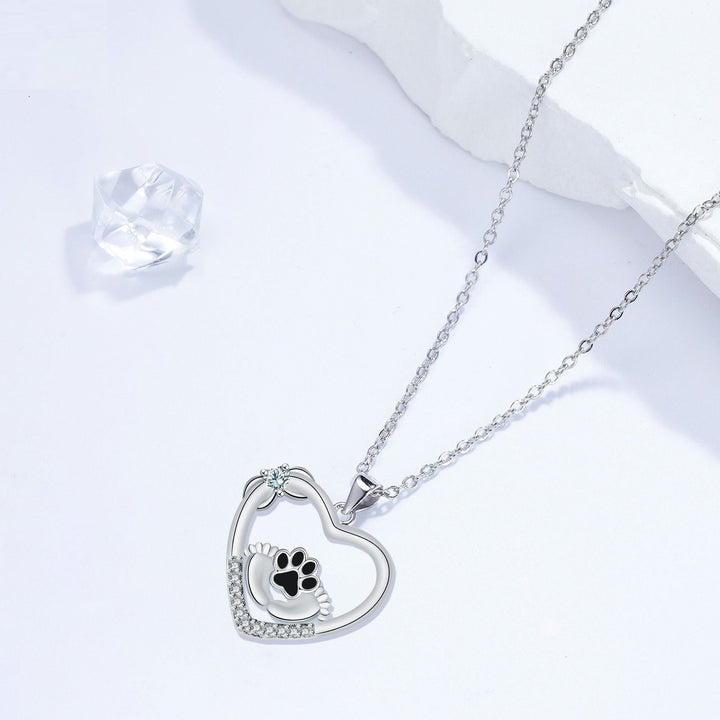 Heartfelt Paw Chain with Zirconia – Loyal Companions
