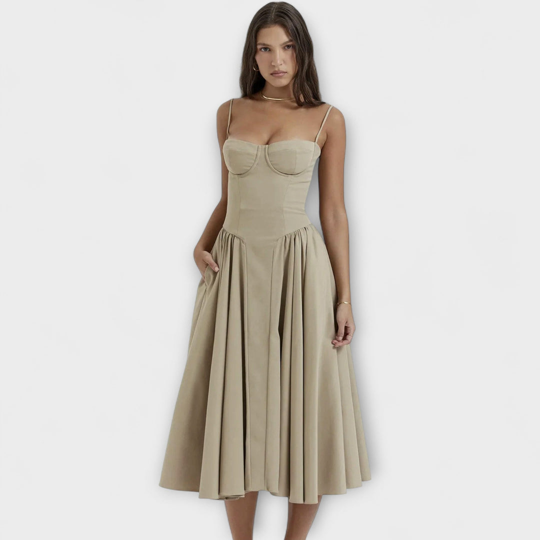 Rosalie - Stylish Strapless Corset Dress
