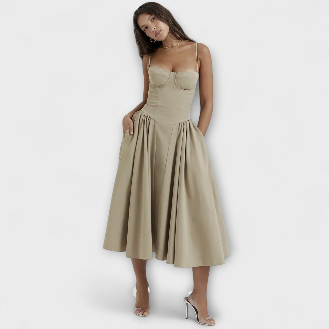 Rosalie - Stylish Strapless Corset Dress