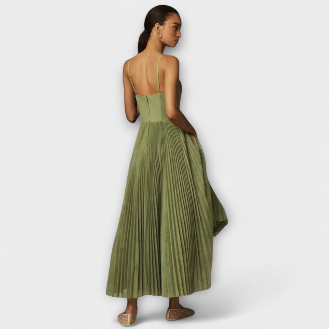 Marilyn - Midi Dress with Bustier Design
