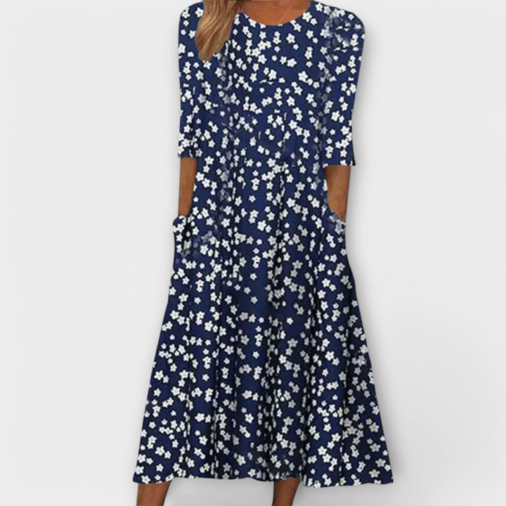 Paula - Stylish Floral Dresses Made from High-Quality Fabric