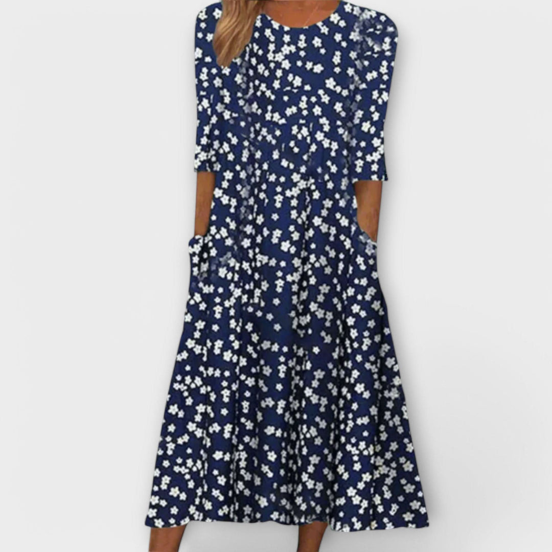 Paula - Stylish Floral Dresses Made from High-Quality Fabric