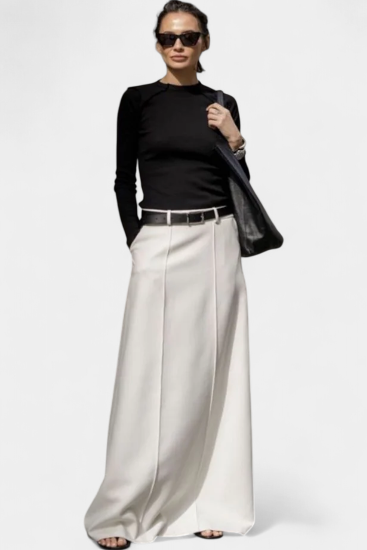 Ada | Modern Urban-Style H-Cut Smooth Skirt