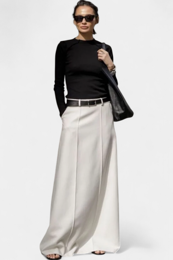 Ada | Modern Urban-Style H-Cut Smooth Skirt