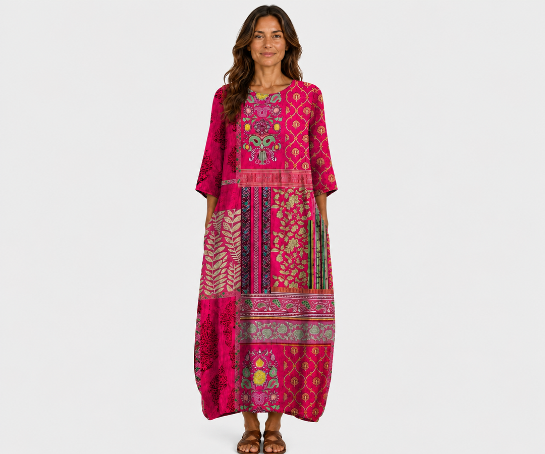 Long Draping and Stylish Dress