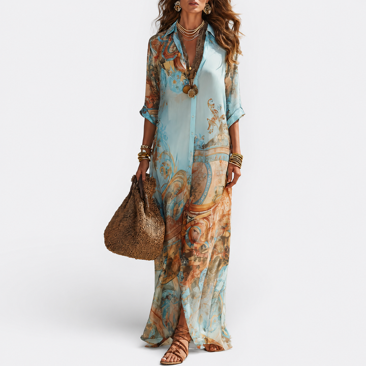 Sini - Mediterranean Maxi Dress
