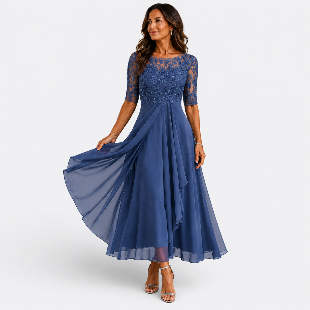 Maria – Lace and Chiffon Dress