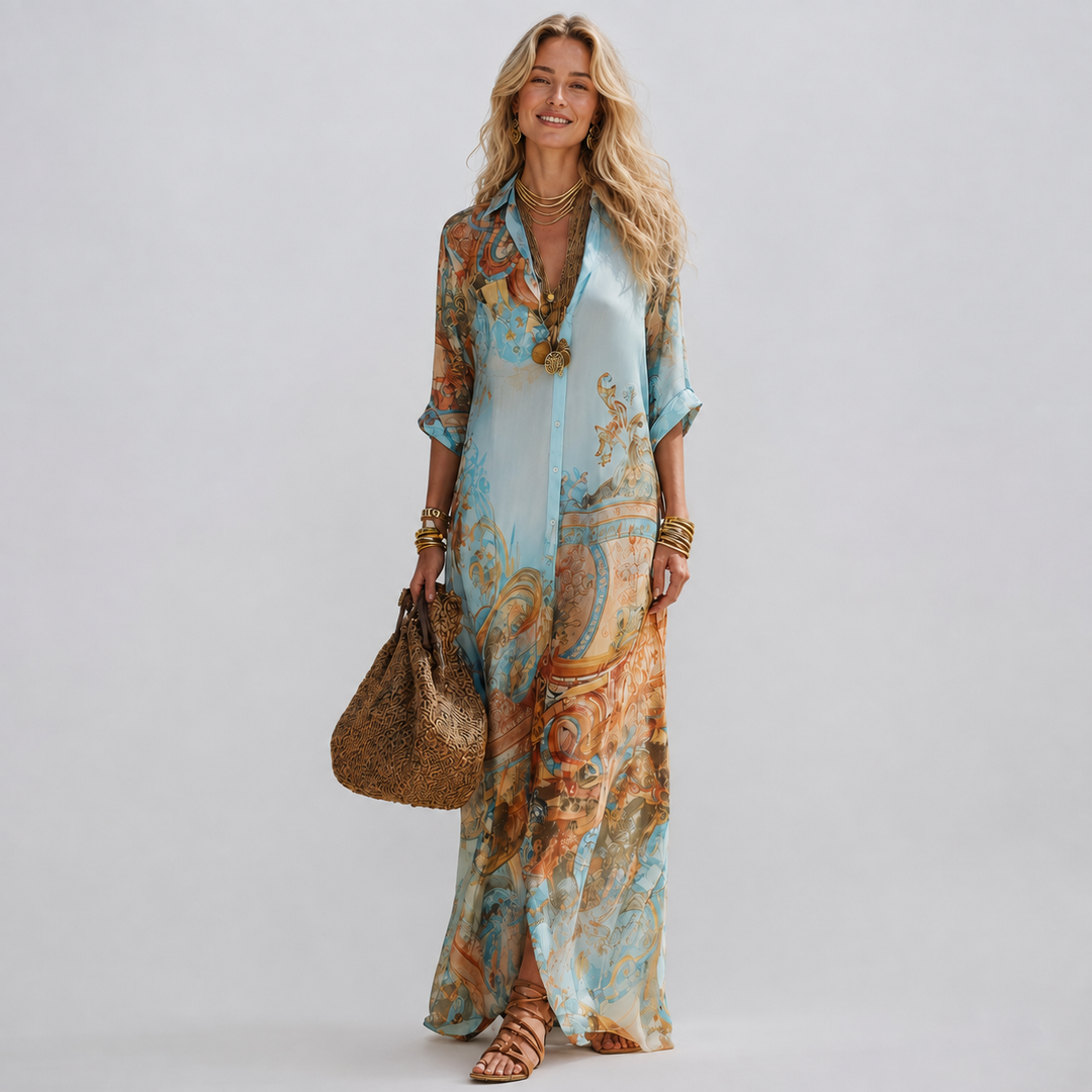 Sini - Mediterranean Maxi Dress