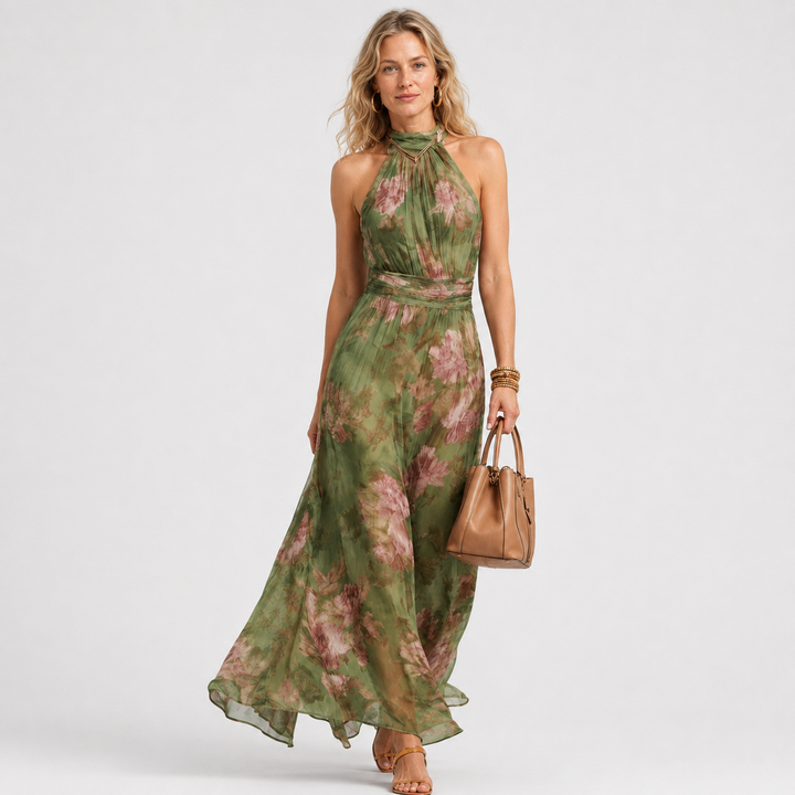 Anni – maxi dress with floral pattern