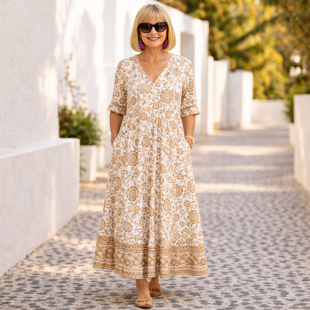 Elly | Elegant Floral Dress with a Relaxed Vibe