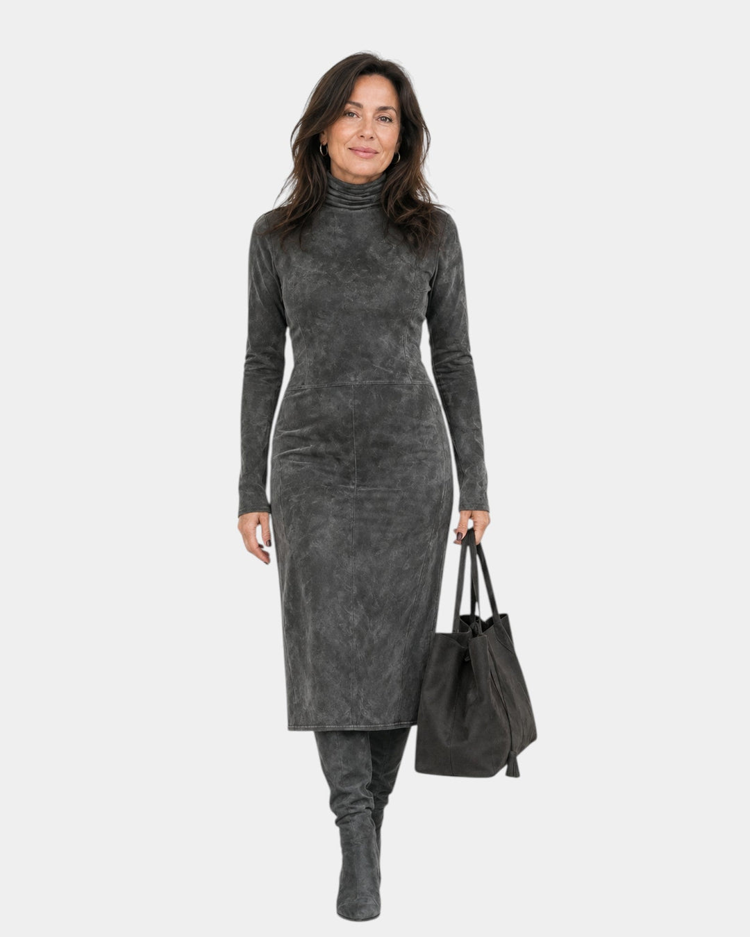 Sara | Midi Velvet Dress