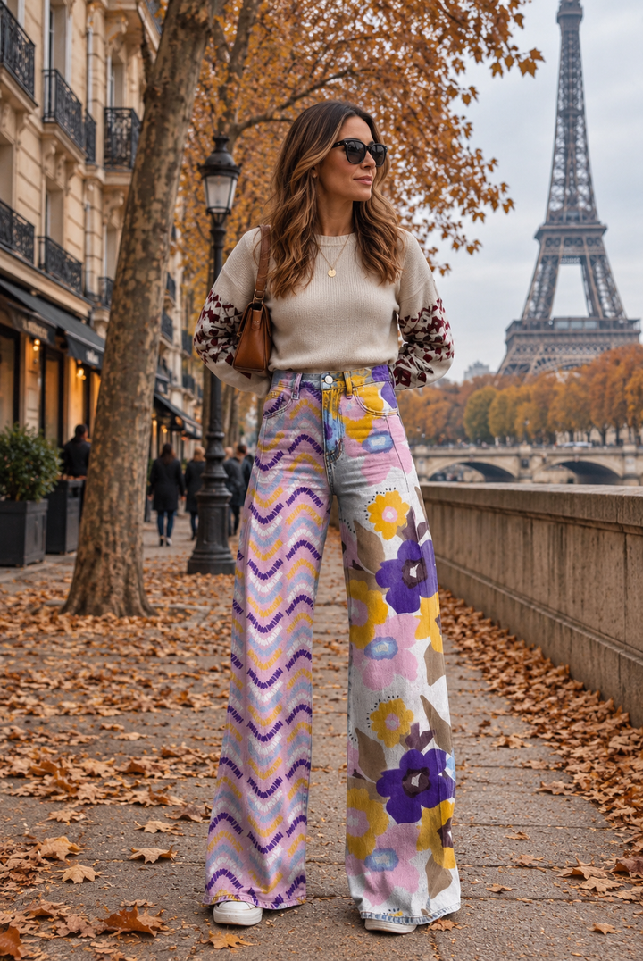 Isadora | Boho Flower Pants