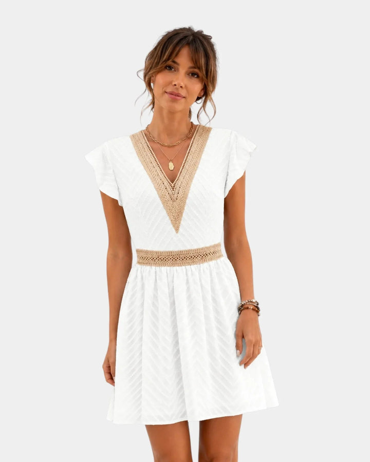 Hava | Short Dress with V-Neck