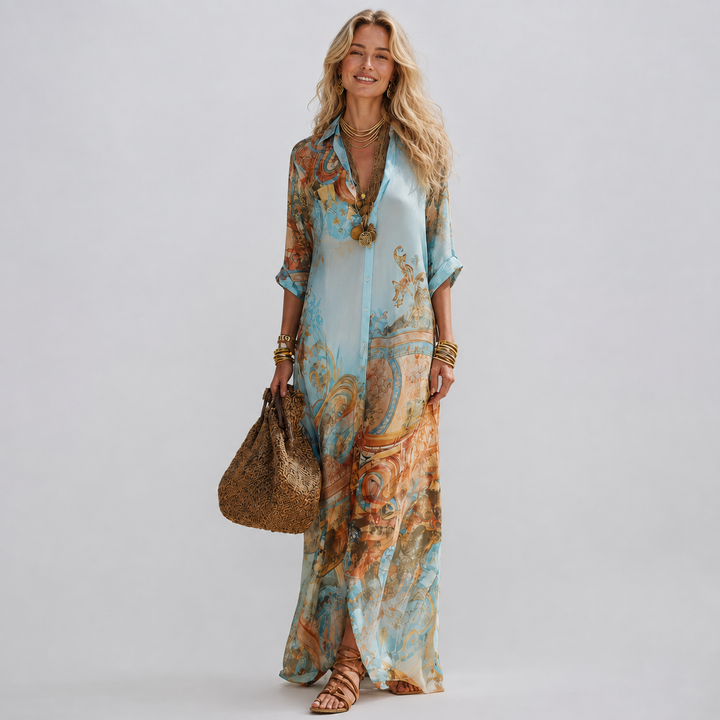 Sini - Mediterranean Shirt Dress
