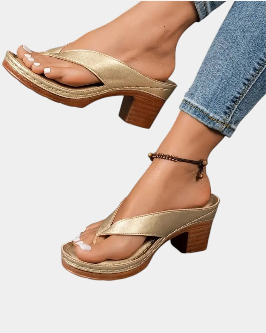 Aliénor | Comfortable Thick Heel Sandals