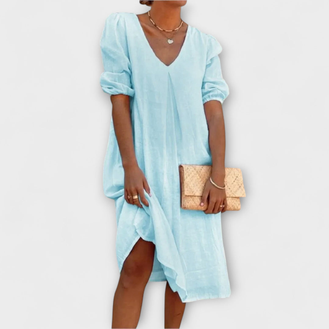 Fanny - Stylish Summer Dresses with Knit Details