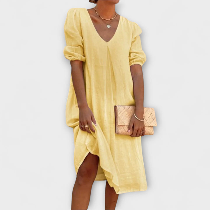 Fanny - Stylish Summer Dresses with Knit Details