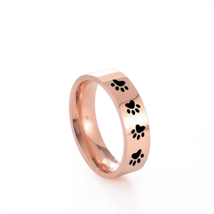 Stainless Steel Paw Ring – Symbolic Jewellery for Animal Lovers