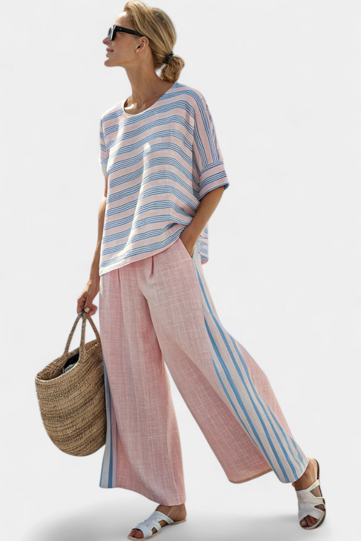 Katherine - Stylish Blue Soft Pants