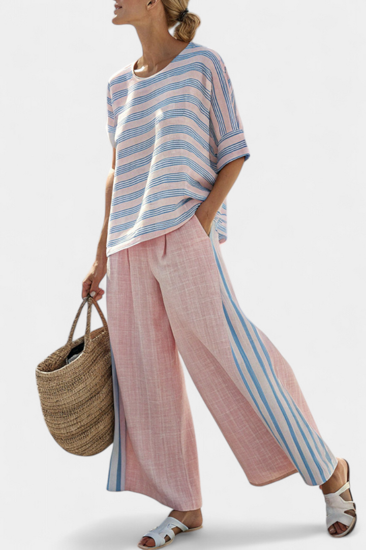 Katerina - Stylish Blue Soft Pants