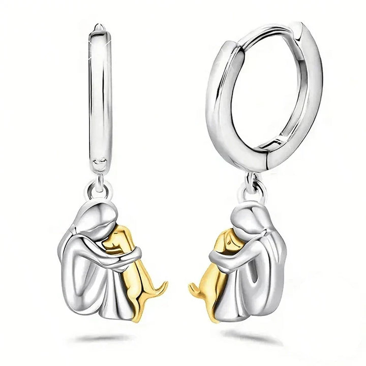 Ginny™ - Dog Icon Earrings (Round Clasp)
