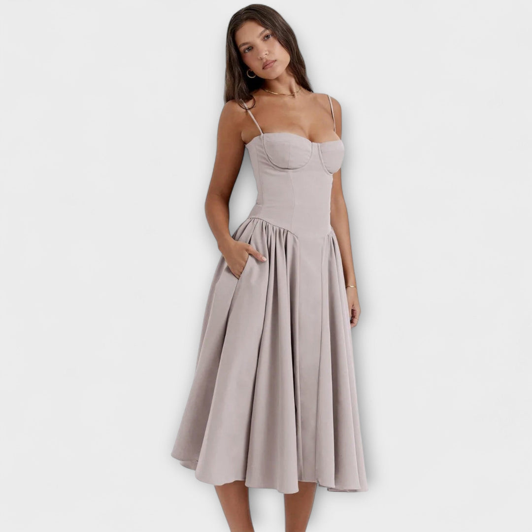 Rosalie - Stylish Strapless Corset Dress