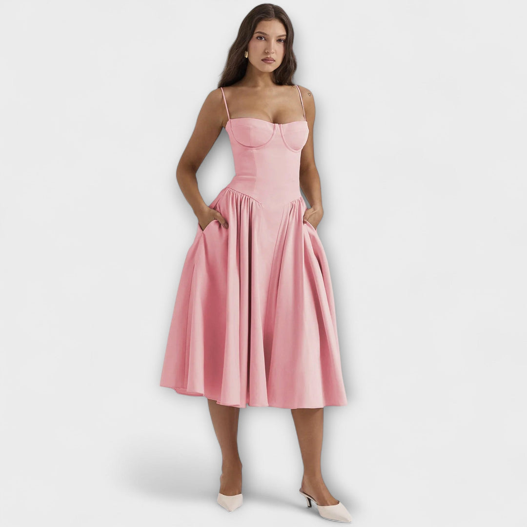Rosalie - Stylish Strapless Corset Dress