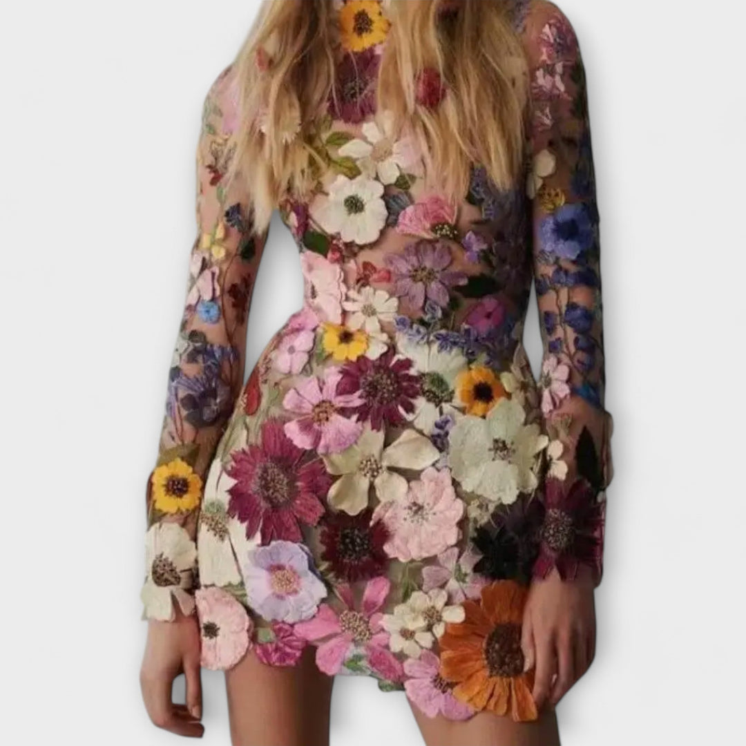 Dolores | Ruffled Floral Print Dress
