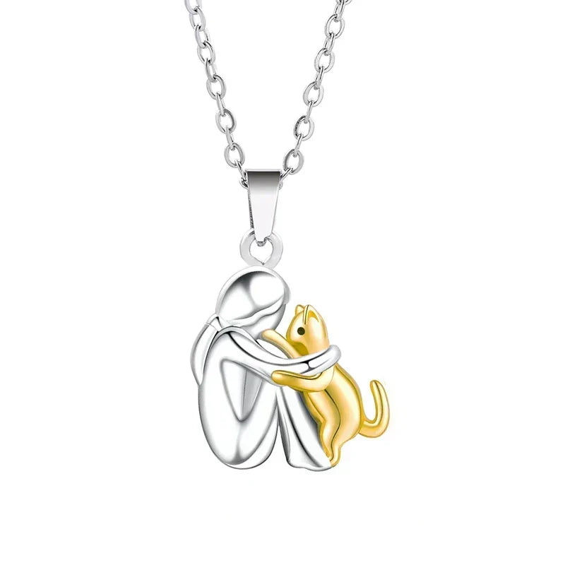 Fortuna Necklace with Cat Motif