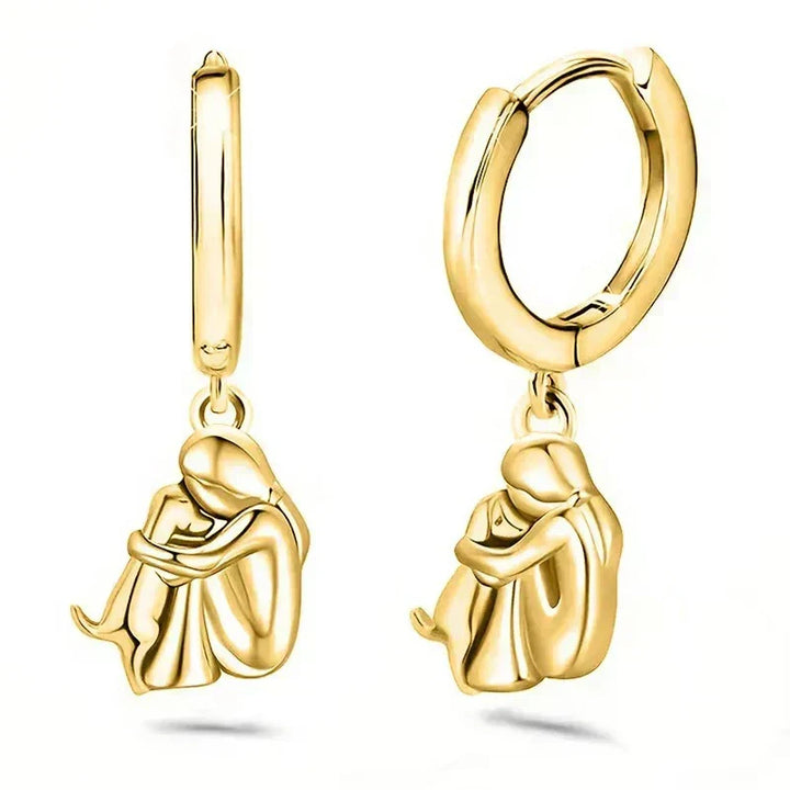 Ginny™ - Dog Icon Earrings (Round Clasp)