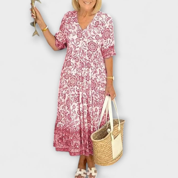 Caitlin - Stylish Floral Dresses with Light Design