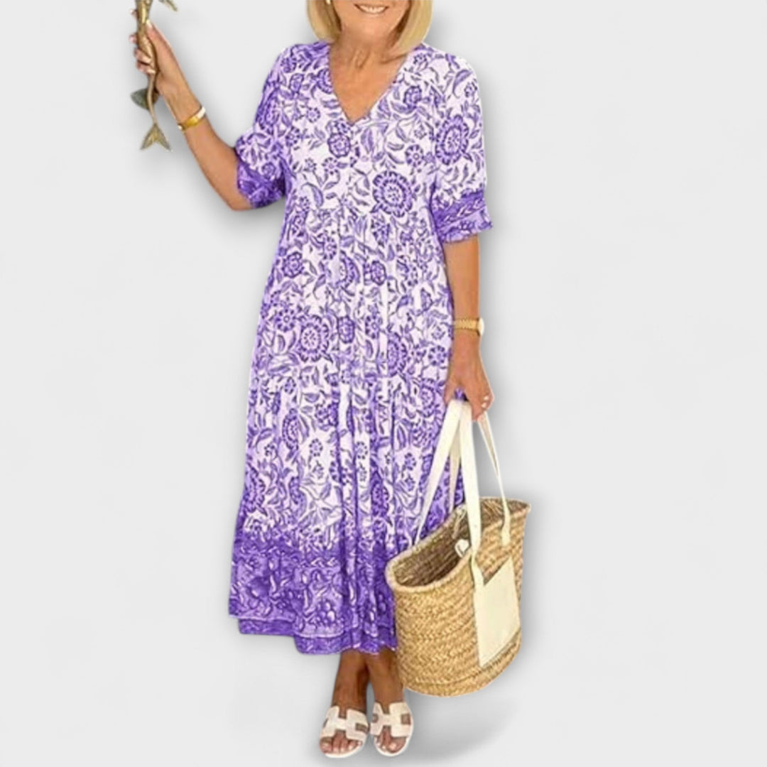 Caitlin - Stylish Floral Dresses with Light Design