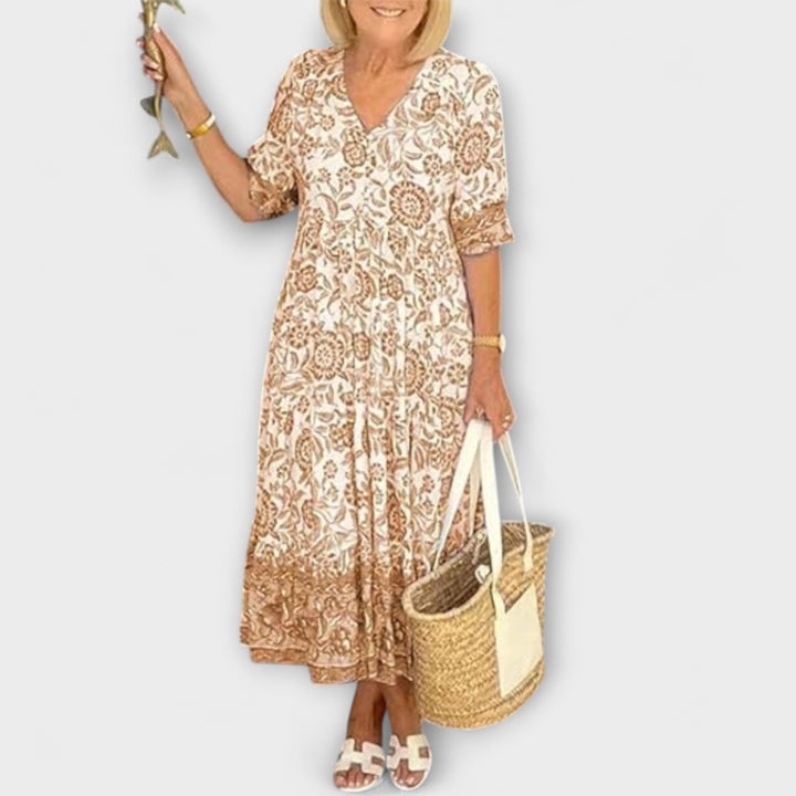 Caitlin - Stylish Floral Dresses with Light Design