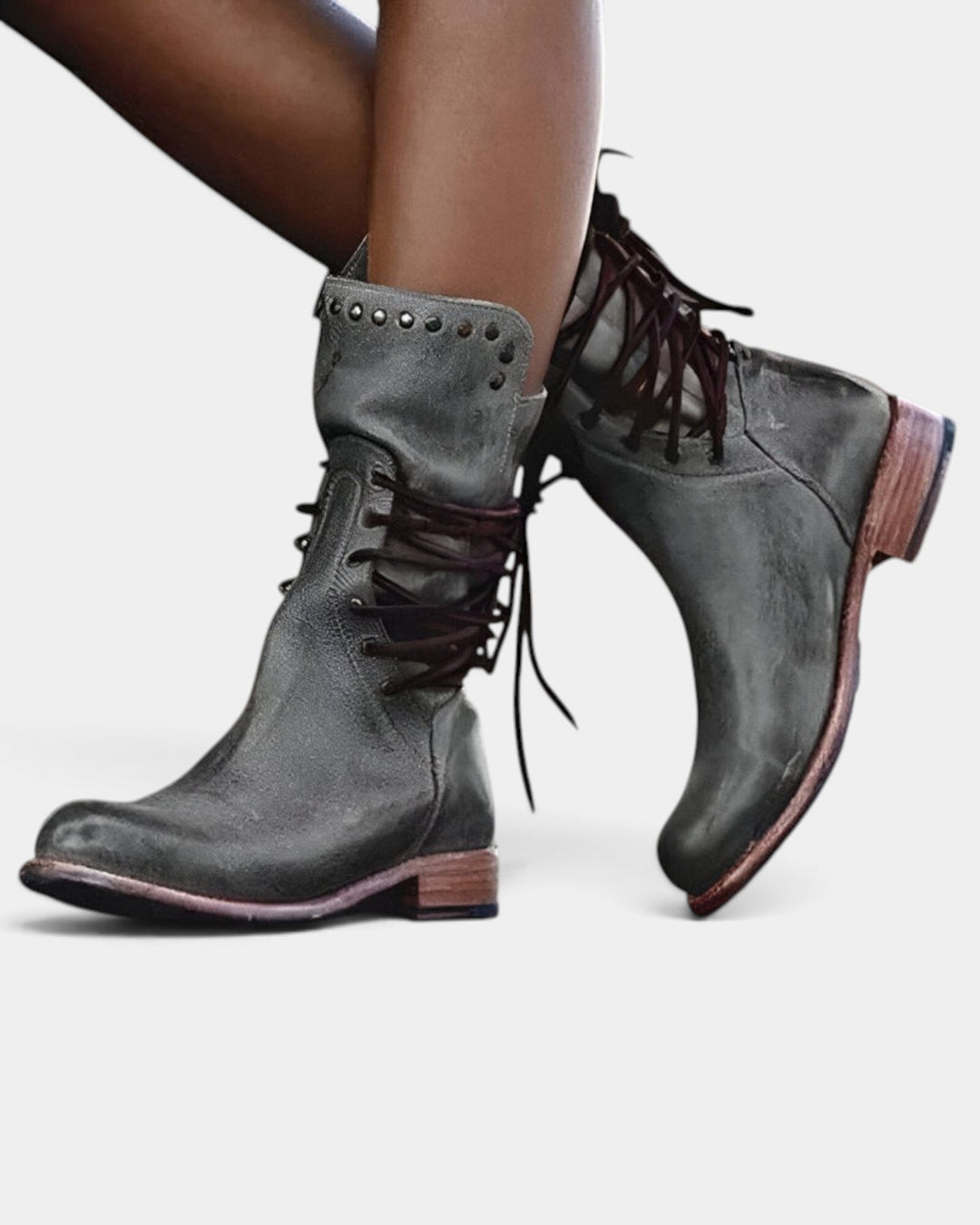 Prélia | Mid-calf Lace-up Boots