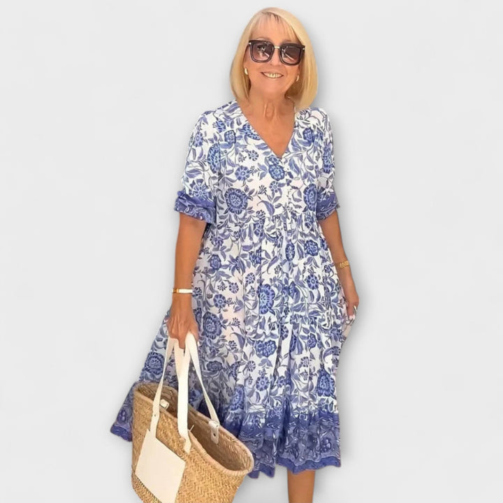 Caitlin - Stylish Floral Dresses with Light Design