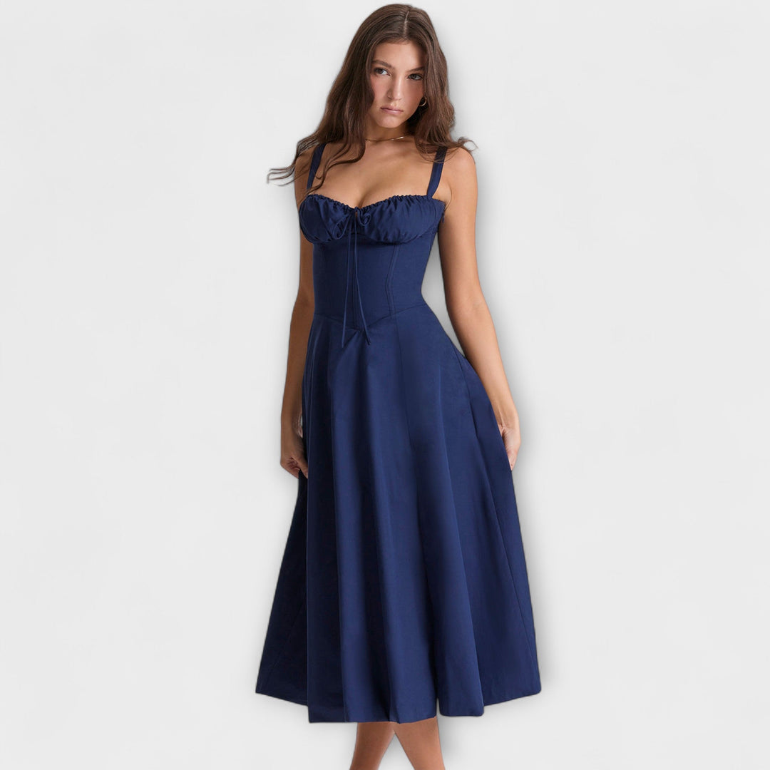 Zipporas - Custom Dress with Modern Spring Rain Floral Pattern