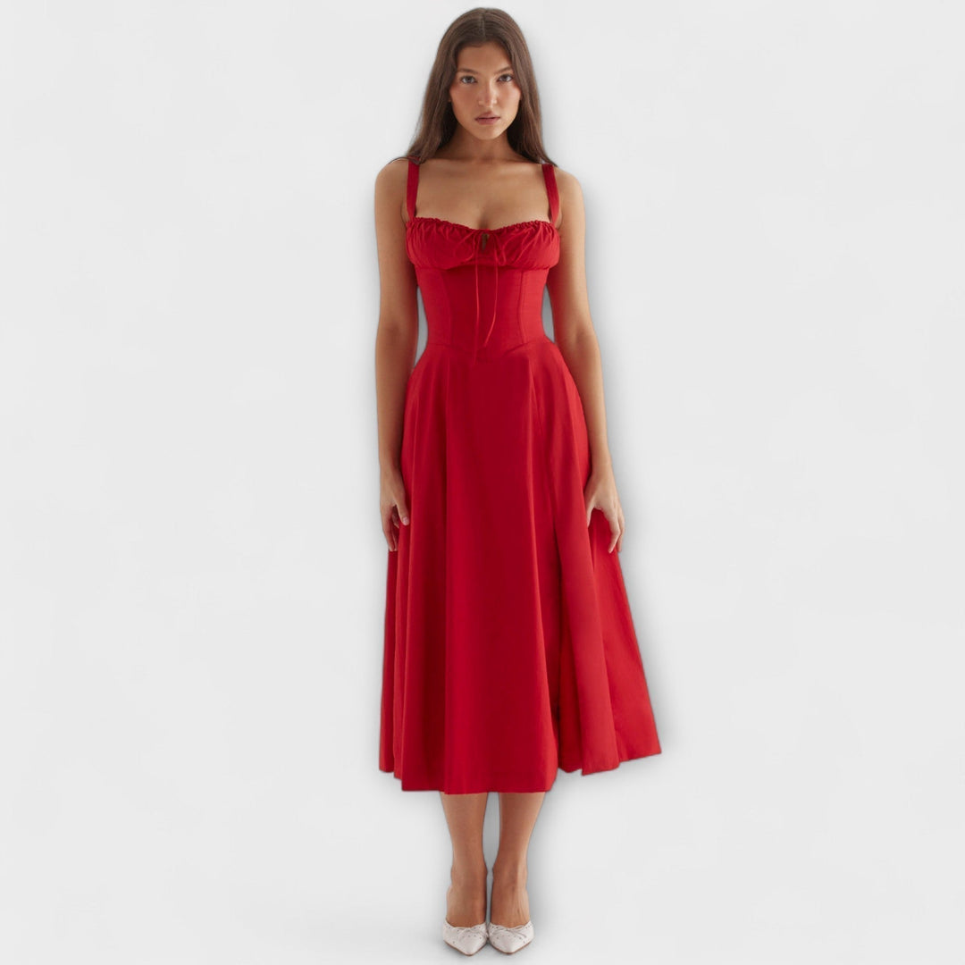 Zipporas - Custom Dress with Modern Spring Rain Floral Pattern