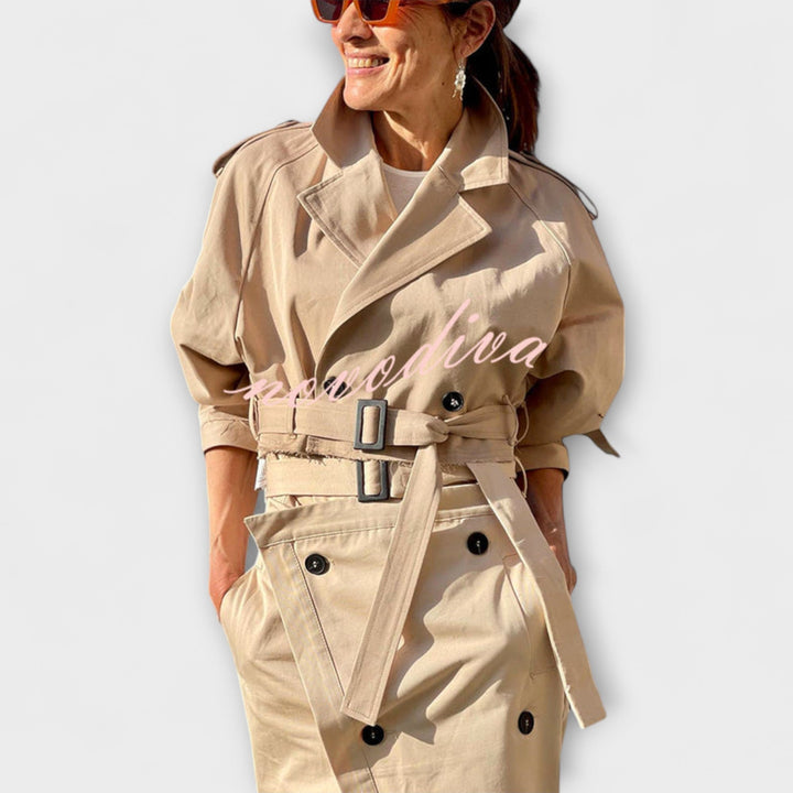 Lyra - Elegant Midi Dress with Pockets