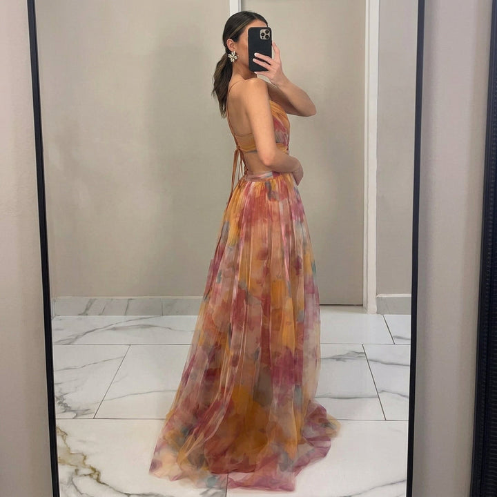 Margareeta – Floral Pattern Maxi Dress
