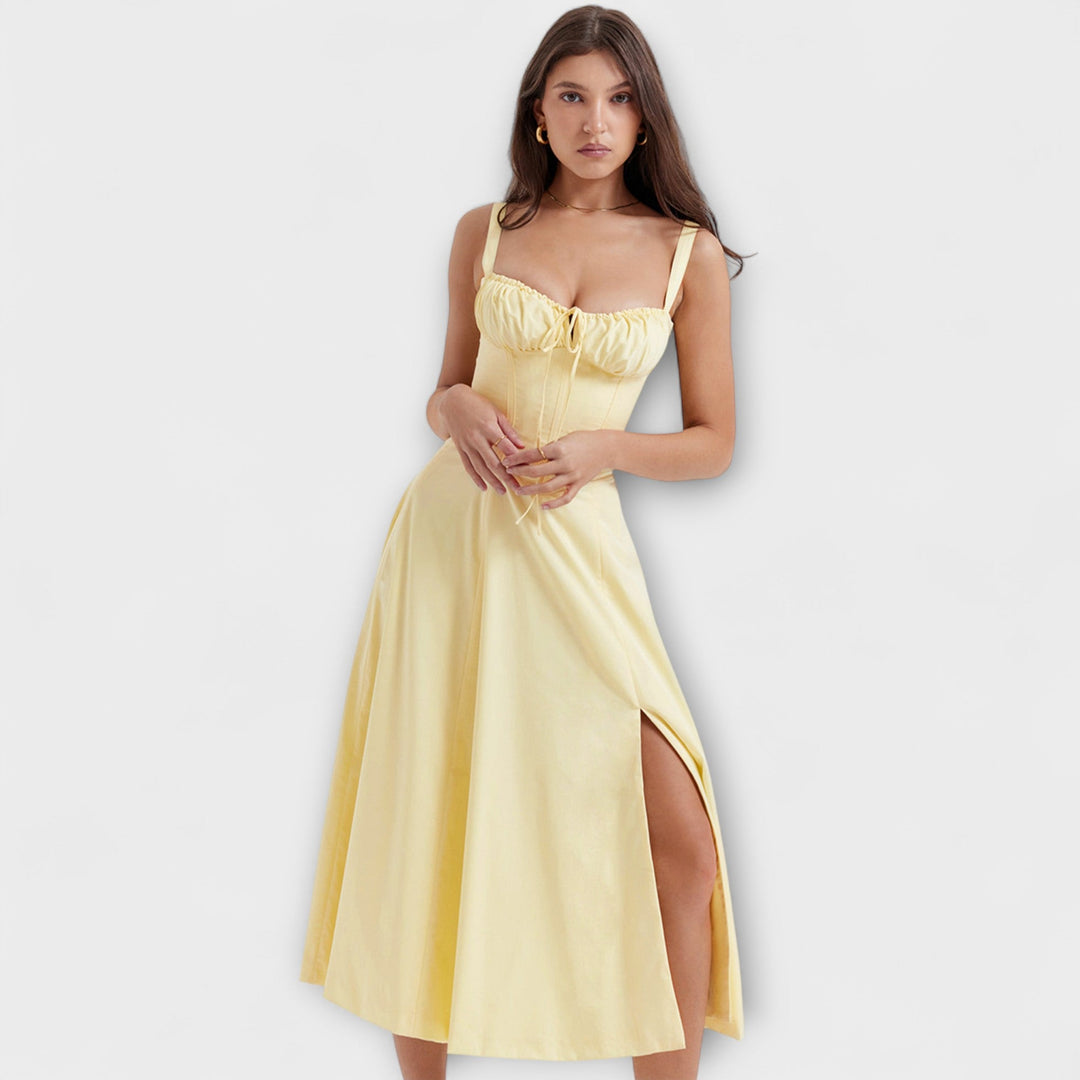 Zipporas - Custom Dress with Modern Spring Rain Floral Pattern