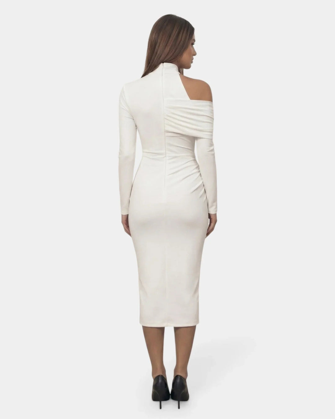 Fernande | Long Draped Maxi Dress