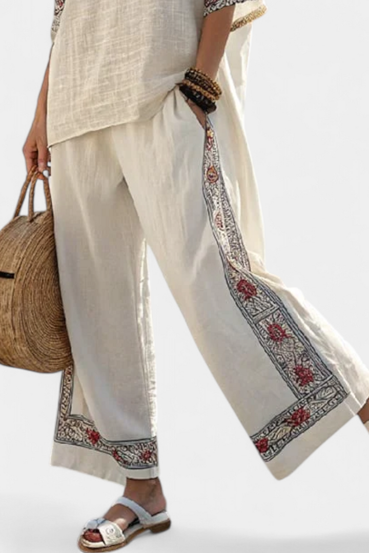 Vendula – Traditional Embroidered Shirt and Loose Pants