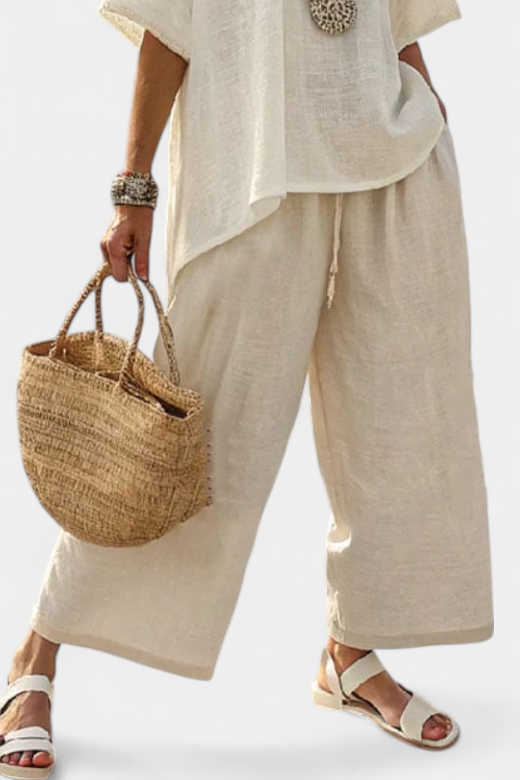 Veronika – Comfortable Slip Dress and Wide Pants